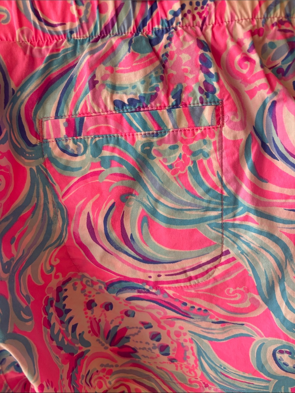 LILLY PULITZER Ocean View Short Prosecco Pink Don't Be Jelly Size; M; EUC - Picture 5 of 13